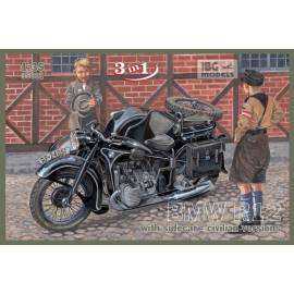 BMW R12 with sidecar civilian versions IBG models|IBG35001|1:35