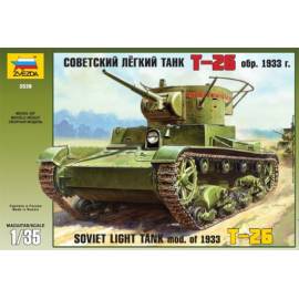 Maquette Char T-26 Soviet light Tank|ZVEZDA|3538|1:35 Maquette Char Promo