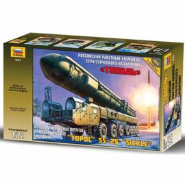 Kit de lanceur de missiles balistiques intercontinentaux Topol SS25 faucille russe