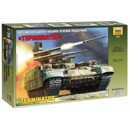Maquette char BMPT Terminator RUSSIAN Fire Support Combat Véhicule|ZVEZDA|3636|1:35