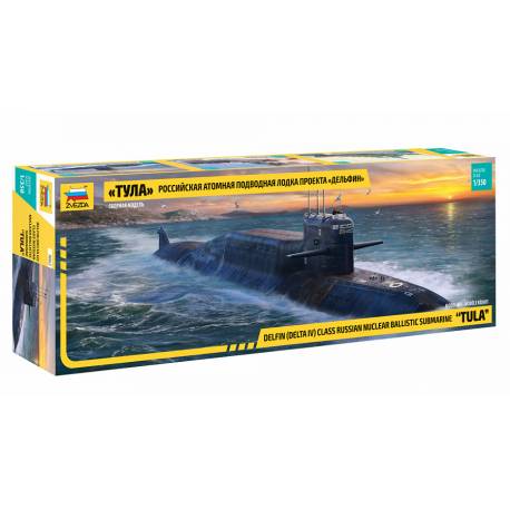 Maquette sous-marin Delfin (Delta IV) Class Russian nuclear ballistic submarine "TULA"|ZVEZDA|9062|1/350