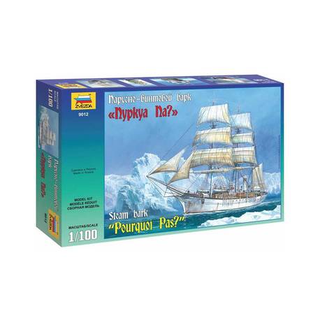 Maquette bateau Steam Bark Pourquoi Pas ?|ZVEZDA|9012|1:100