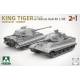 Maquette char KING TIGER Sd.Kfz. 182 w/105mm KwK 46L/68 2-in-1|Takom|2178|1:35(2 en 1)