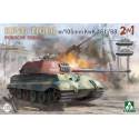 Tourelle Porsche Takom 2178 Sd.Kfz.182 King Tiger avec 105 mm KwK 46L/68 (2 en 1)