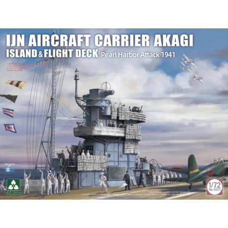 Maquette Porte-avions IJN Aircraft Carrier AKAGI island & flight deck|Takom|5023|1:72