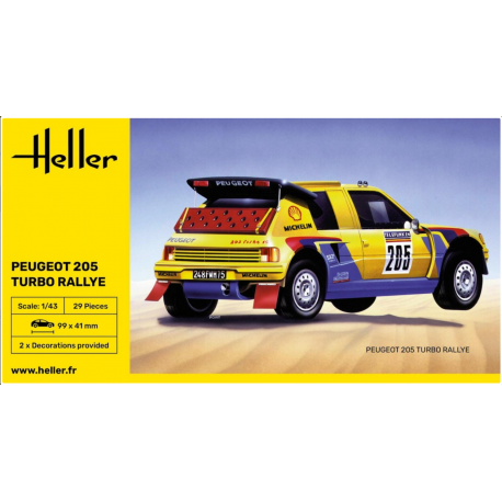 Peugeot 205 Turbo Rally |HELLER|80189| 1:43