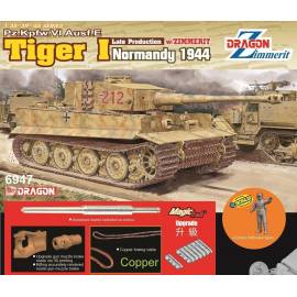 Pz.Kpfw.VI Ausf.E Tiger I Late Production w/Zimmerit (Normandy 1944) + Tiger Ace