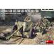 GERMAN 7.5CM ANTI-TANK GUN PAK 40. MID PROD. WITH FIELD ARTILLERY CREW