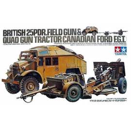 British 25 pounder & C8 Quad Gun Tractor 