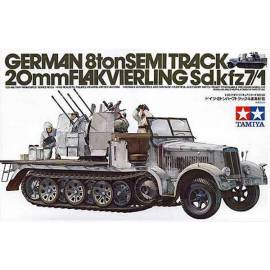 German 8T Half Track 20mm Flakvierling Sdkfz 7/1