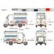 60‘~70’s Saigon Shuttle Motor-Tricycle Depot and a take break drive [2 kits In 1 box]