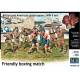 Friendly Boxing Match - British and American Paratroopers WWII era 