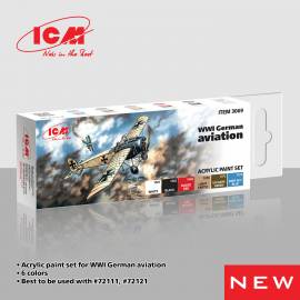 Acrylic paint set for WWI German aviation