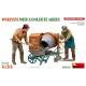 WORKERS WITH CONCRETE MIXER