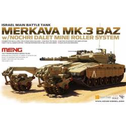 Israeli Main Battle Tank Merkava Mk.3 BAZ w/Nochri Dalet Mine Roller System 