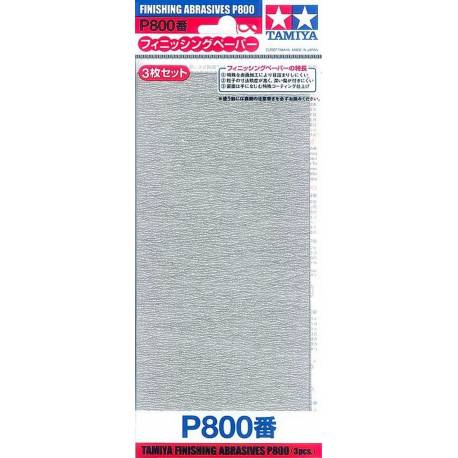 Papier abrasif P800 x3  