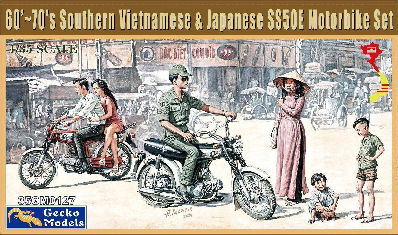 60’~70's Southern Vietnamese & Japanese SS50E Motorbike Set