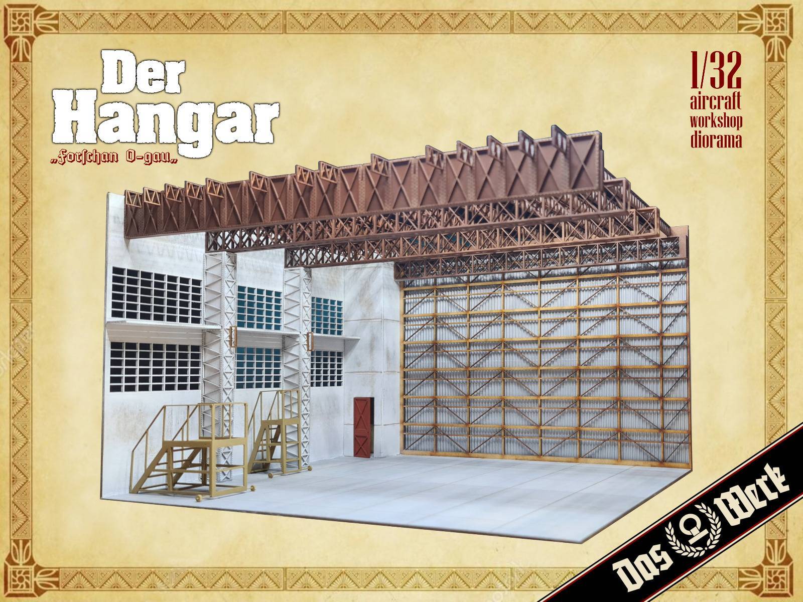 Der Hangar - aircraft workshop diorama