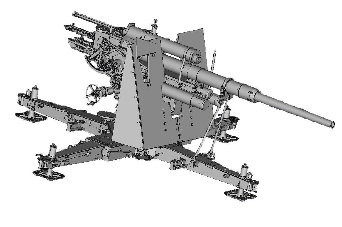German 8,8cm Flak 36 – Image 2