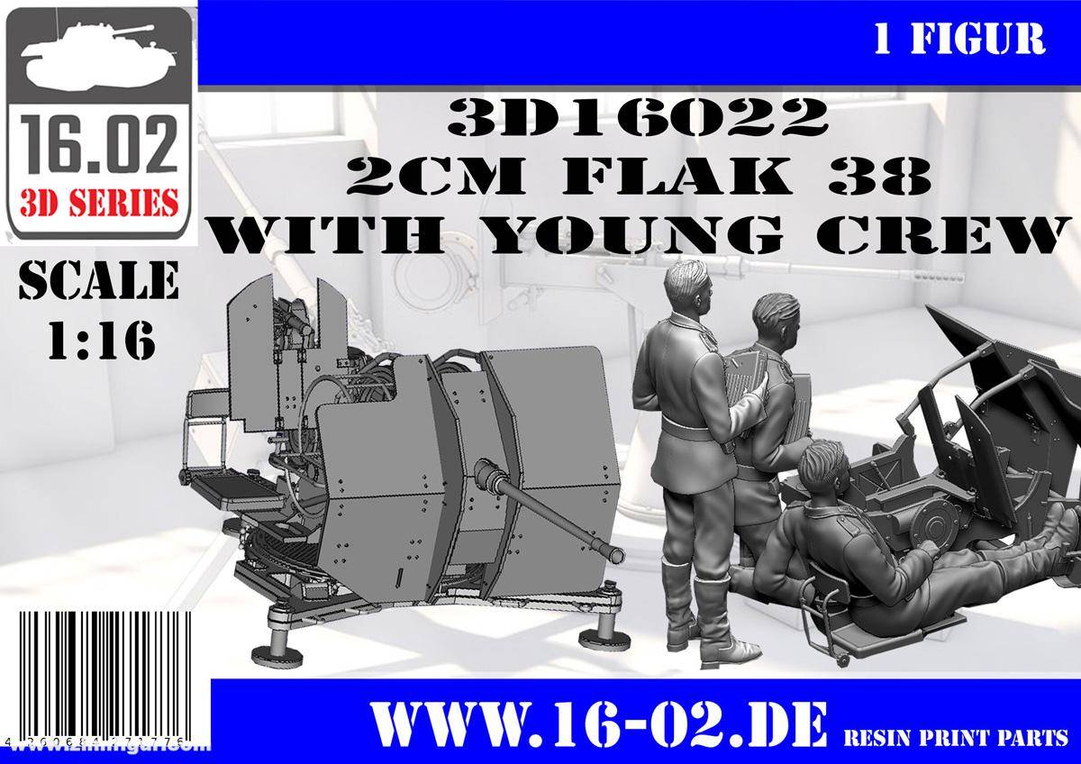 German 2cm Flak 38 with young Crew