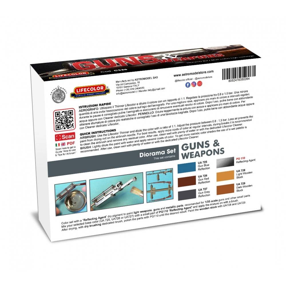 Peinture CAMOUFLAGE SET Guns and Weapons- 6x 22ml acrylic colours – Image 2