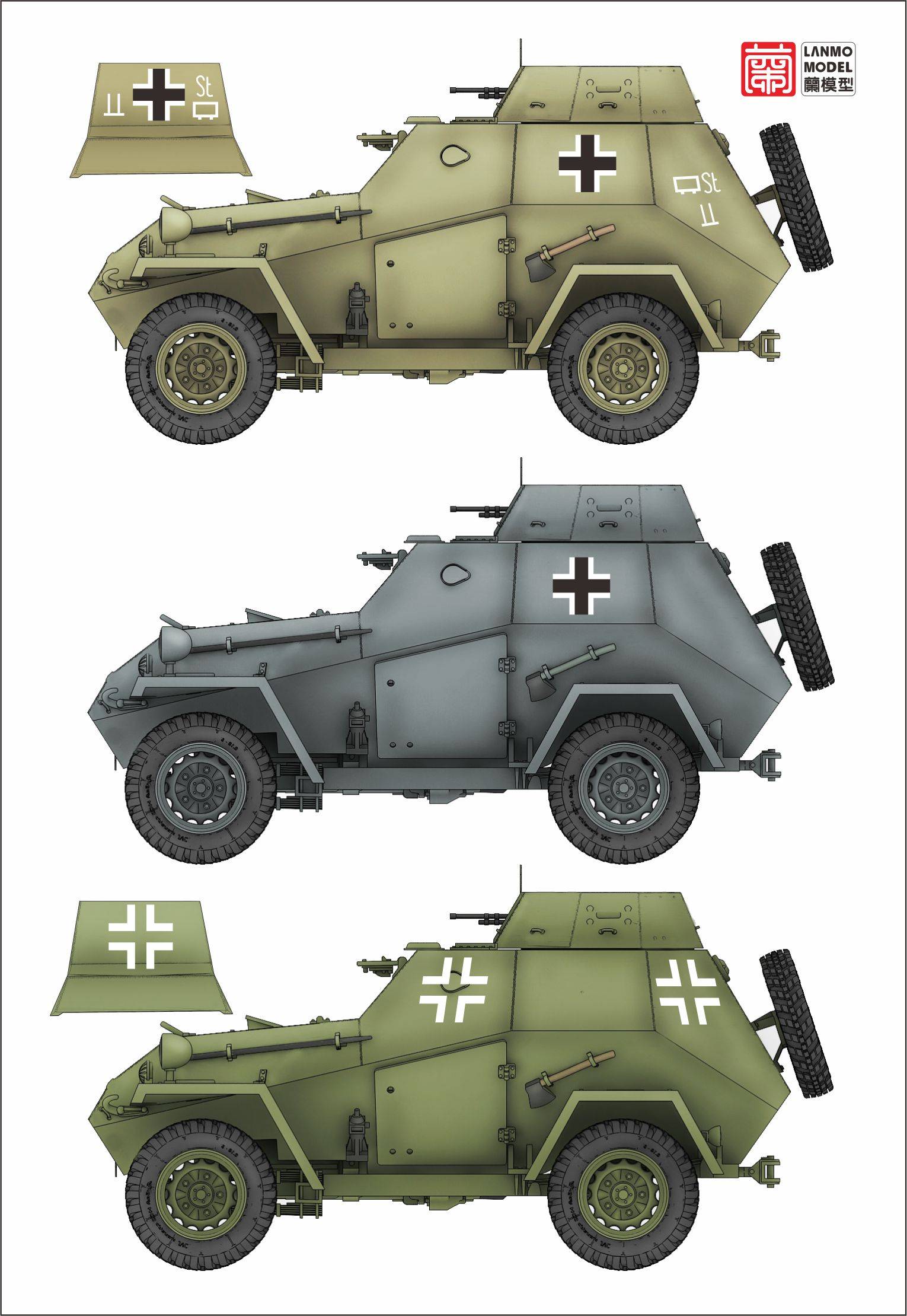 BA-64B(r) Light Armoured Car German Army – Image 2