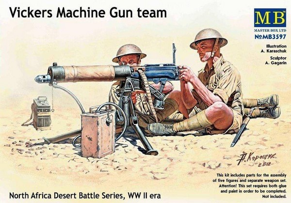 Vickers Machine Gun Team, North Africa Desert Battle Series, WWII