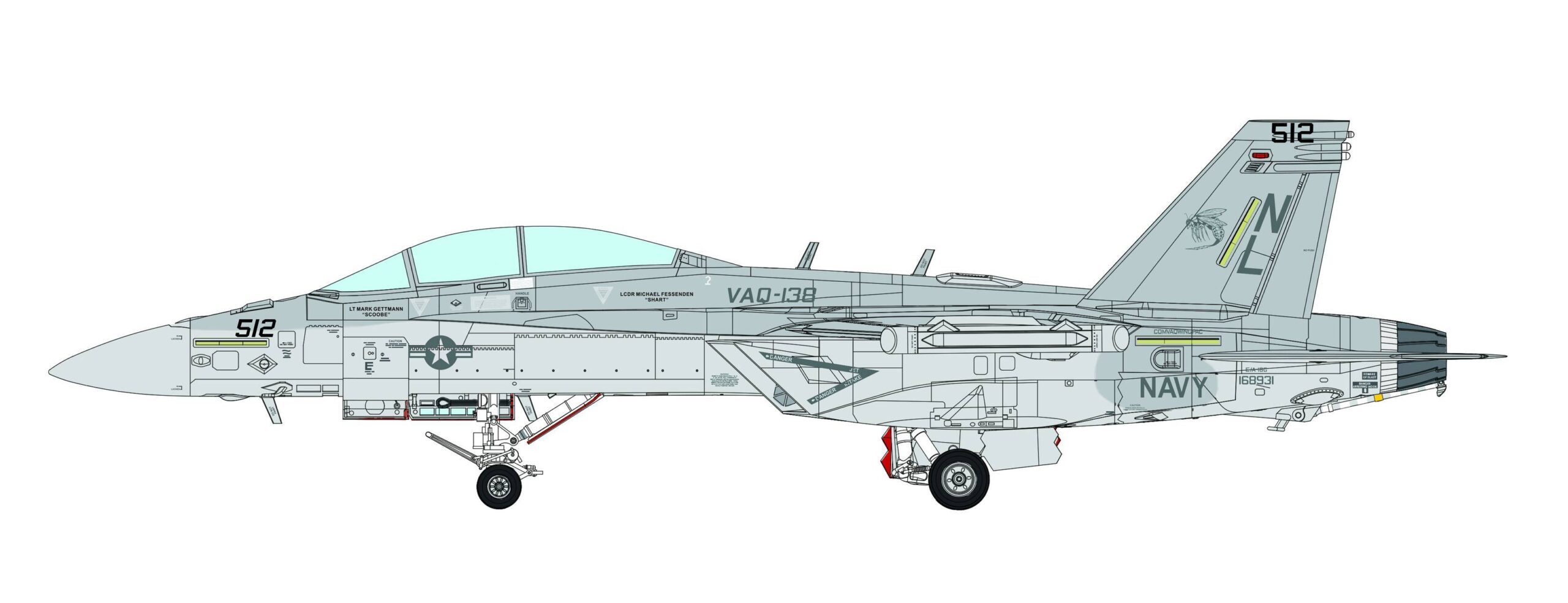 Boeing EA-18G Growler Electronic Attack Aircraft Yellow Jackets – Image 16