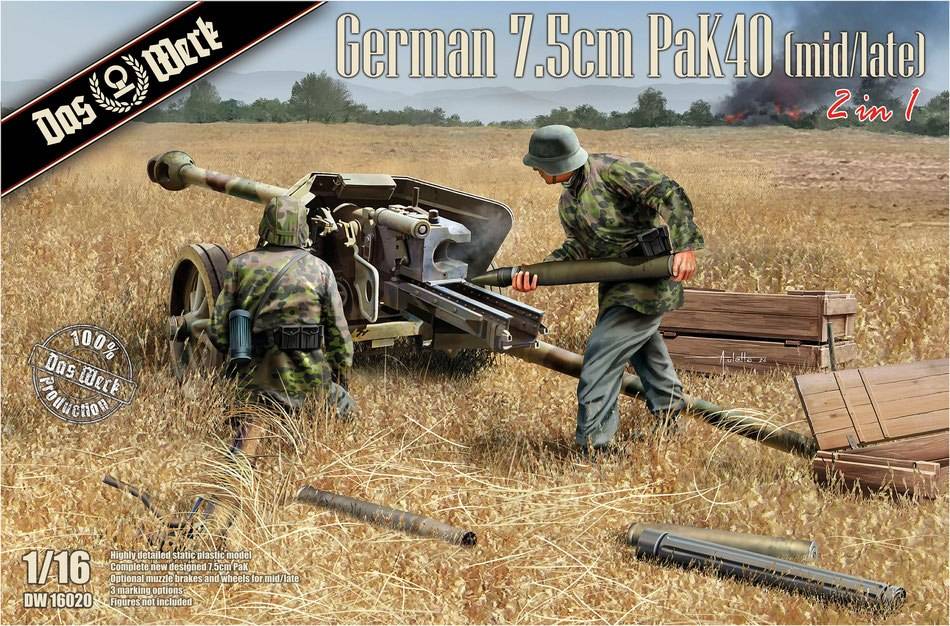German 7,5cm Pak 40 (mid/late) 2 in 1
