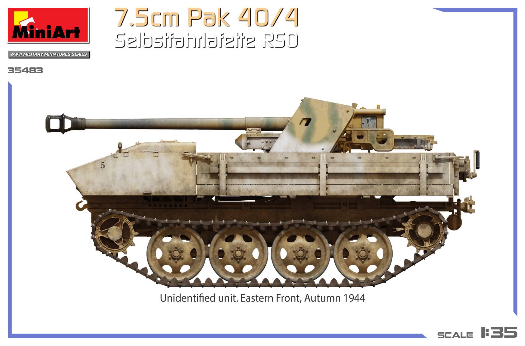 7.5cm PaK 40/4 auf gep. Selbstfahrlafette RSO – Image 4