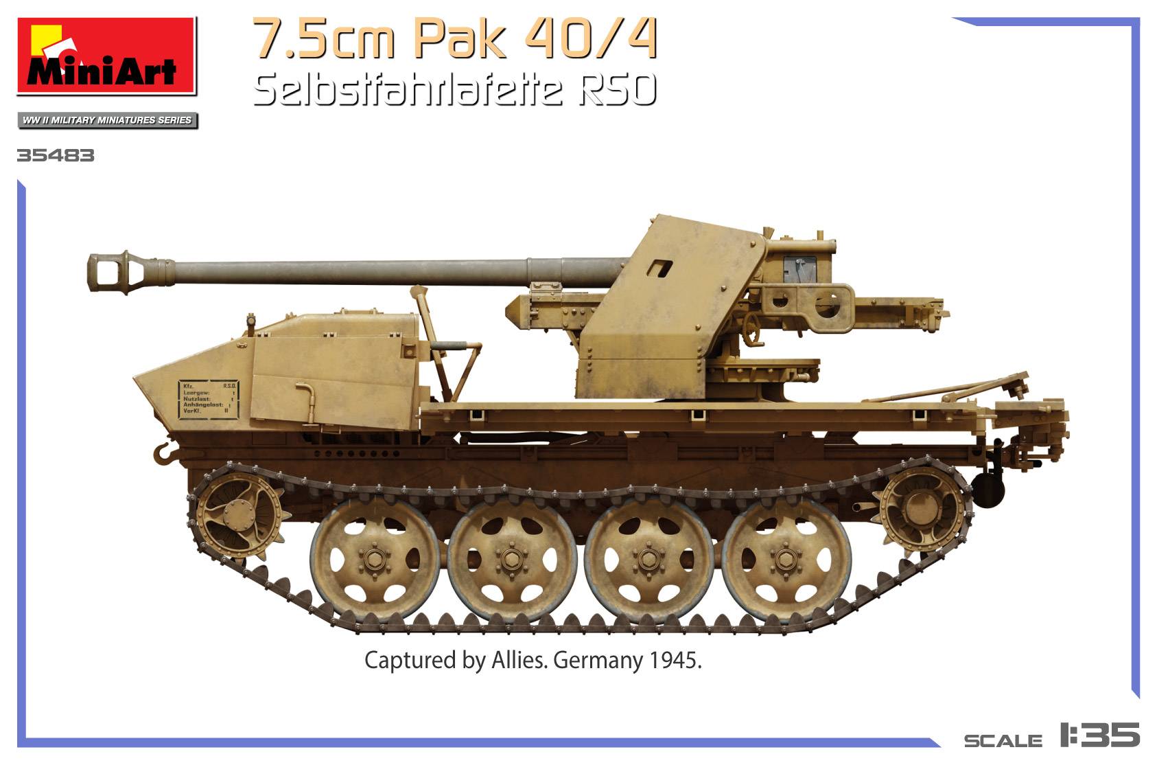7.5cm PaK 40/4 auf gep. Selbstfahrlafette RSO – Image 5
