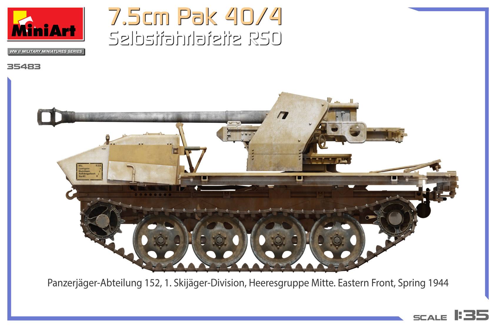 7.5cm PaK 40/4 auf gep. Selbstfahrlafette RSO – Image 7