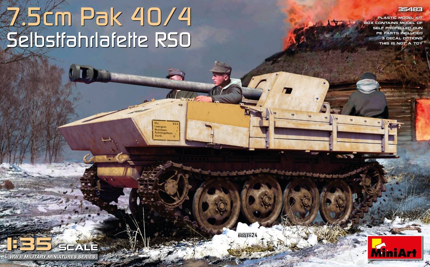 7.5cm PaK 40/4 auf gep. Selbstfahrlafette RSO