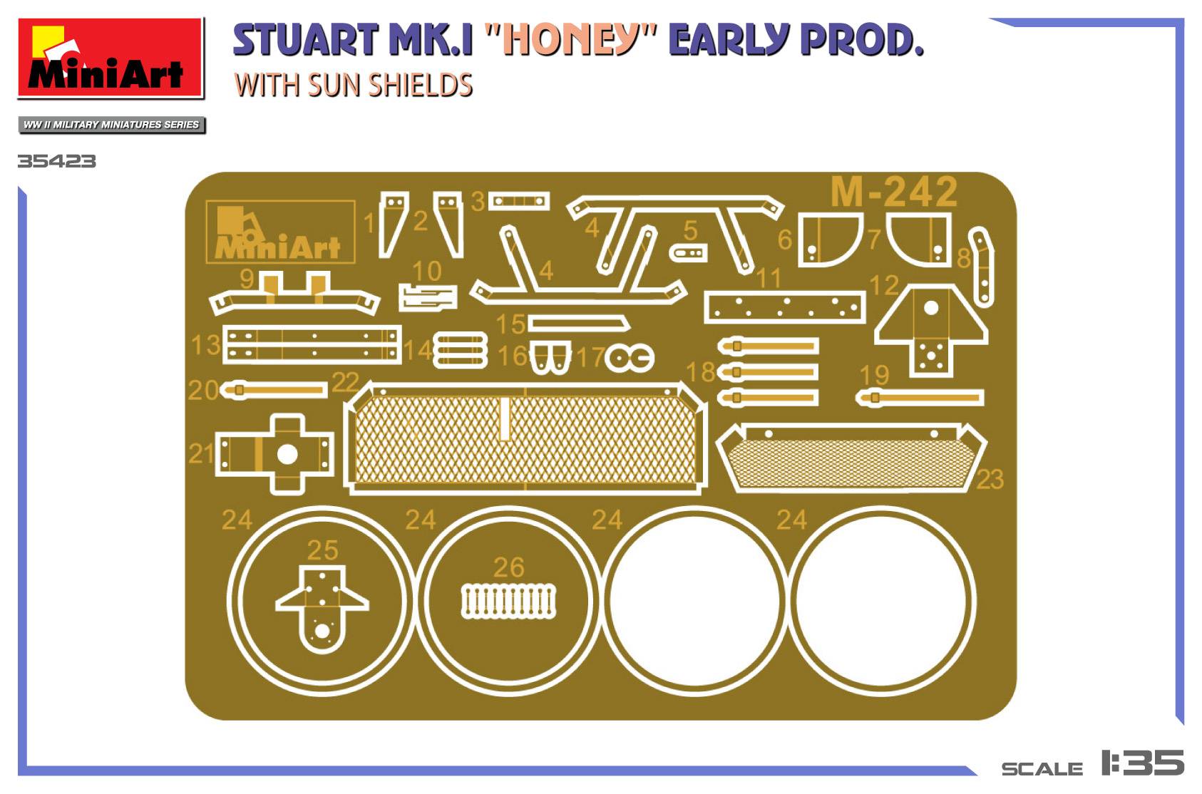 Stuart Mk.I “Honey” Early Prod. w/Sun Shields – Image 3