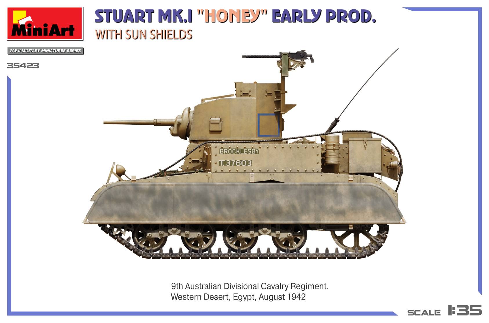 Stuart Mk.I “Honey” Early Prod. w/Sun Shields – Image 5