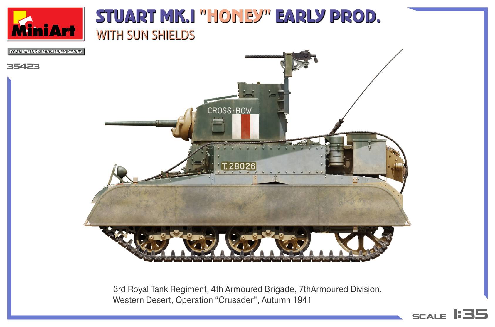 Stuart Mk.I “Honey” Early Prod. w/Sun Shields – Image 6