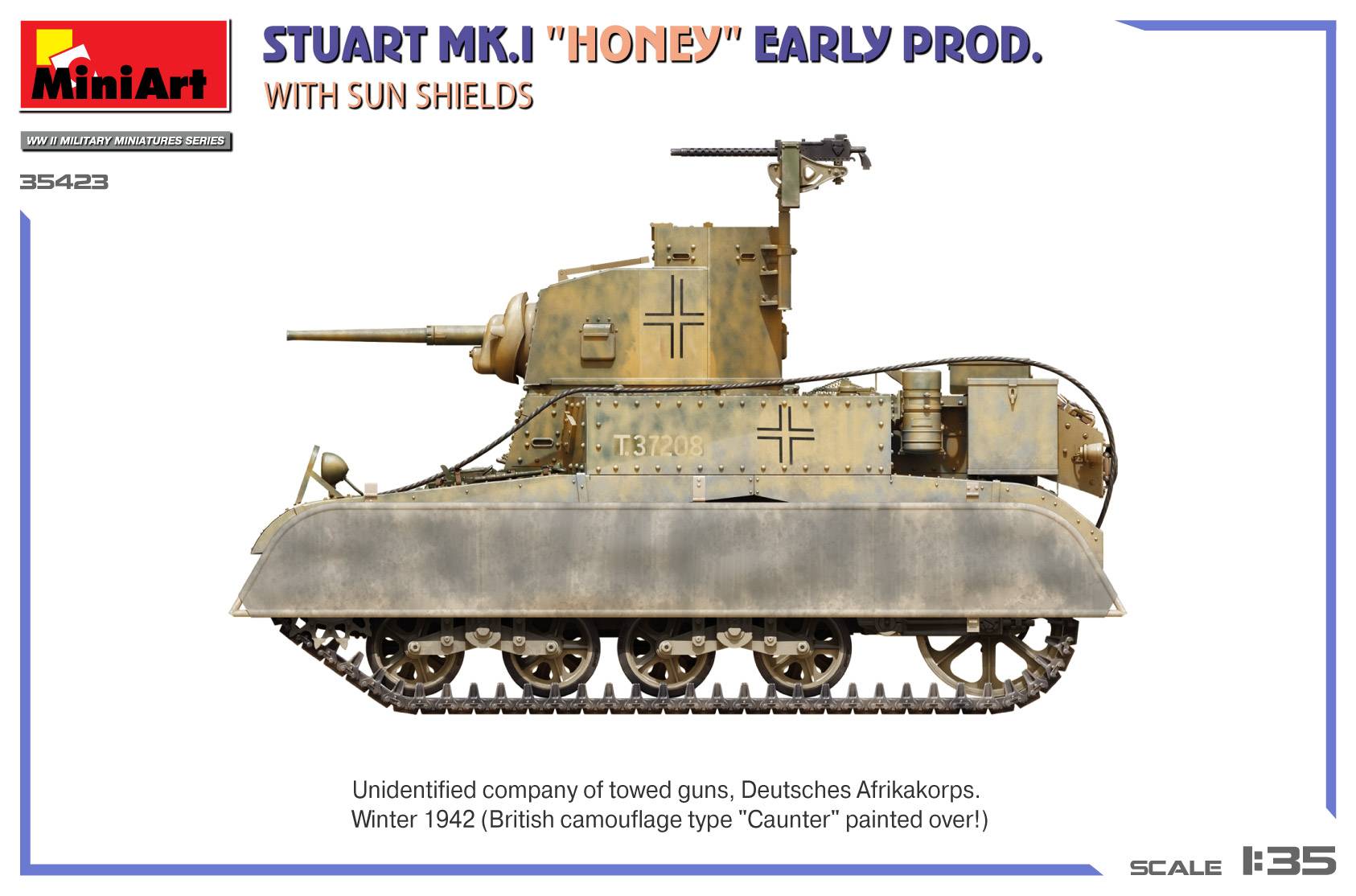 Stuart Mk.I “Honey” Early Prod. w/Sun Shields – Image 7