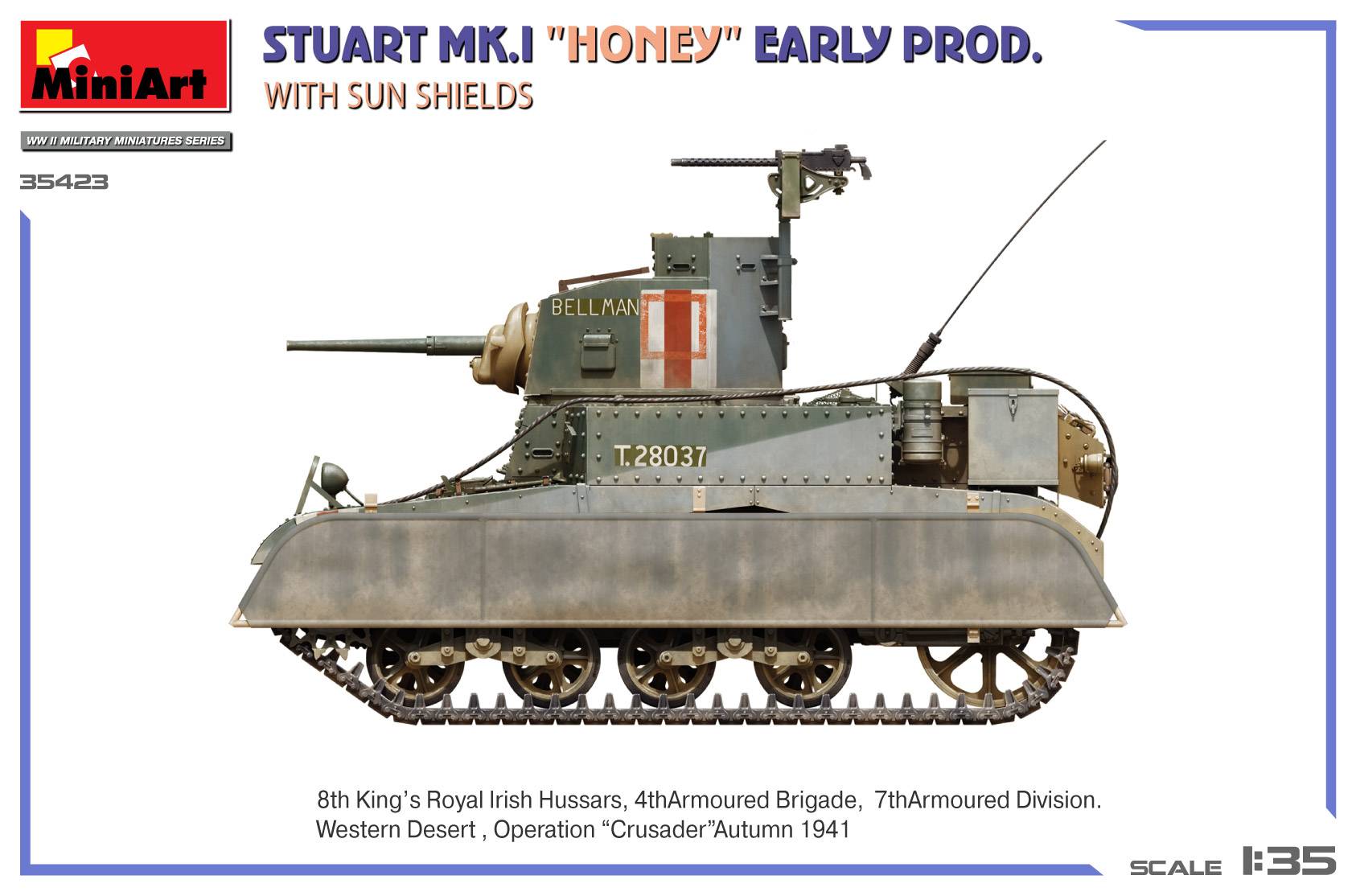 Stuart Mk.I “Honey” Early Prod. w/Sun Shields – Image 8