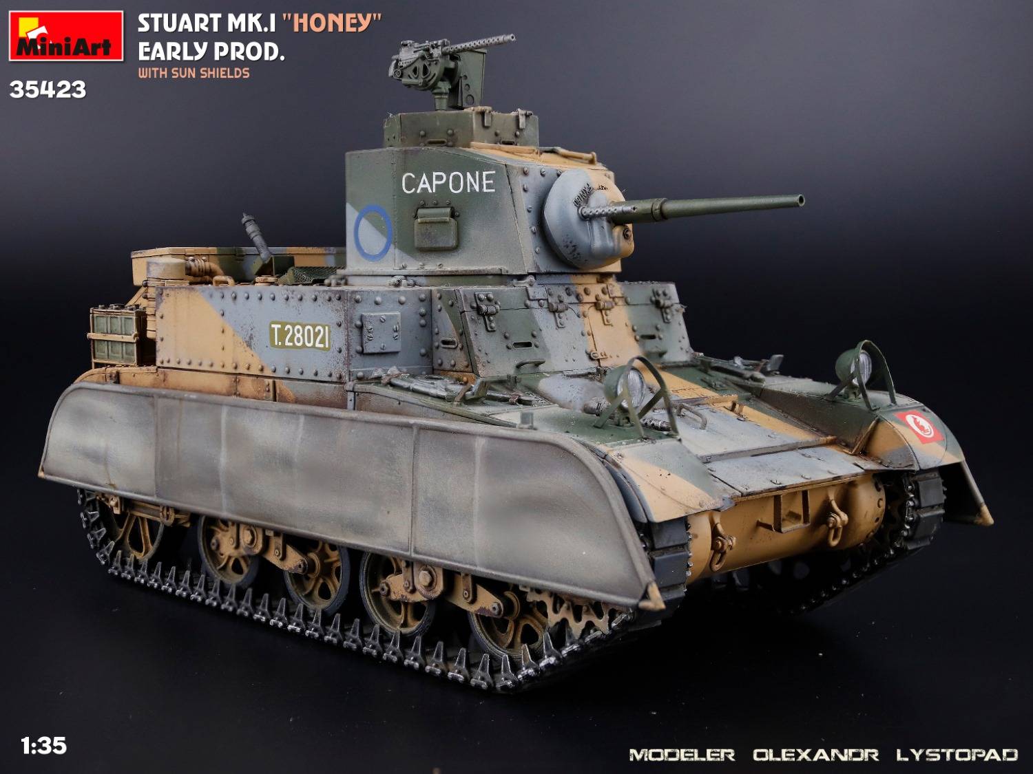 Stuart Mk.I “Honey” Early Prod. w/Sun Shields – Image 11