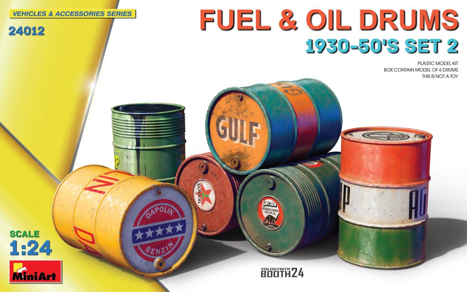 Fuel & Oil Drums 1930-50’s Set 2