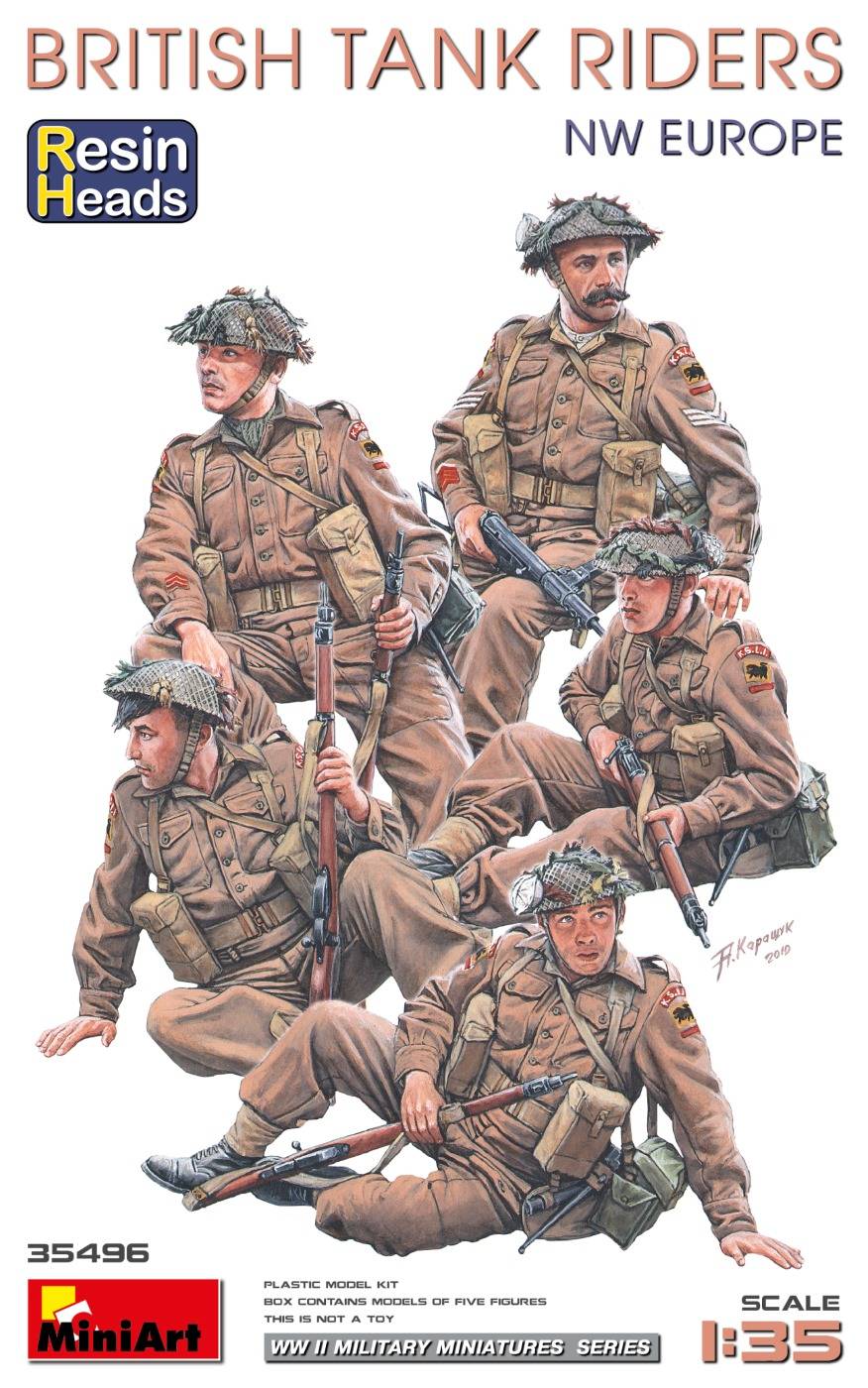 British Tank Riders (NW Europe) Resin Heads
