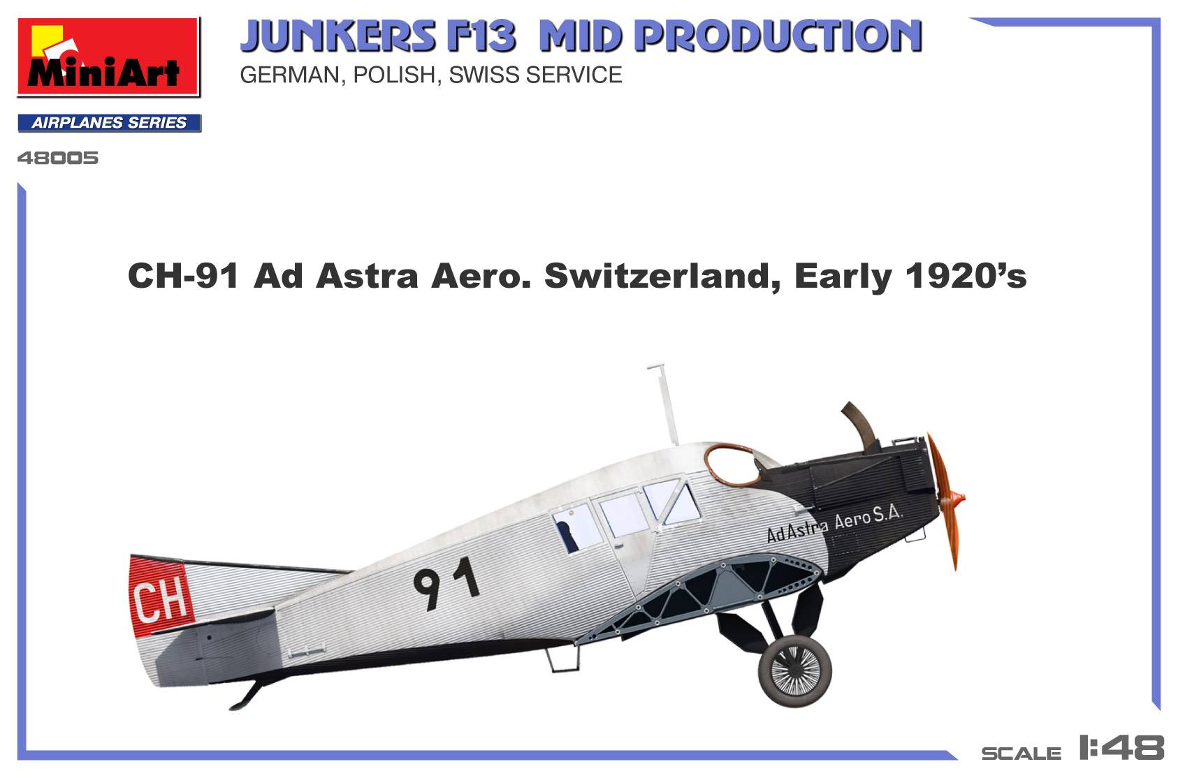 Junkers F13. Mid Production German, Polish, Swiss Service – Image 4