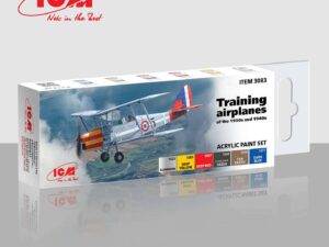 Acrylic paint set for training airplanes of the 1930s and 1940s