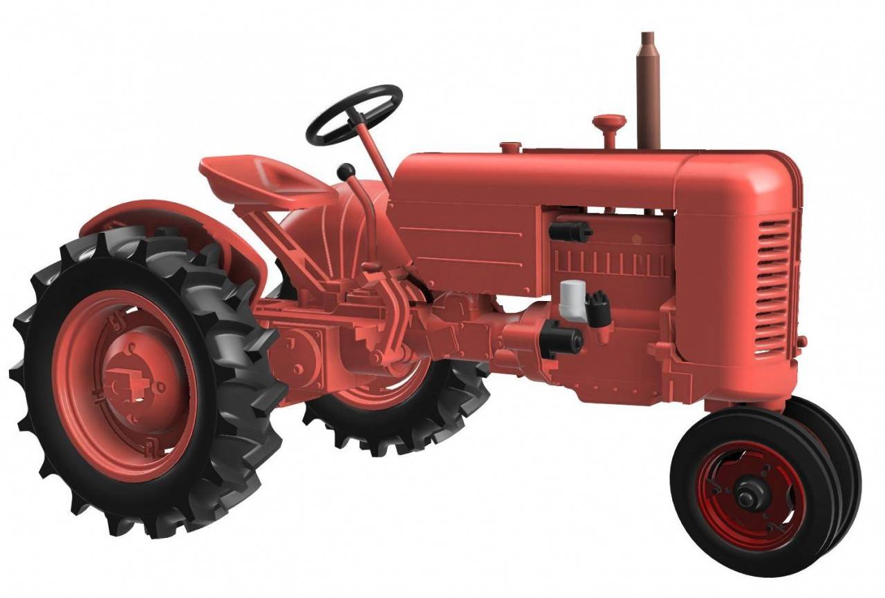 US Army Case VAI & VAC tractor with compaction roller – Image 2