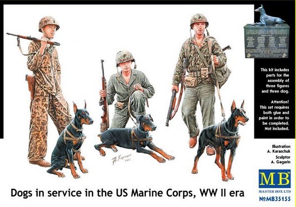 Dogs in service in the US Marine Corps, WWII