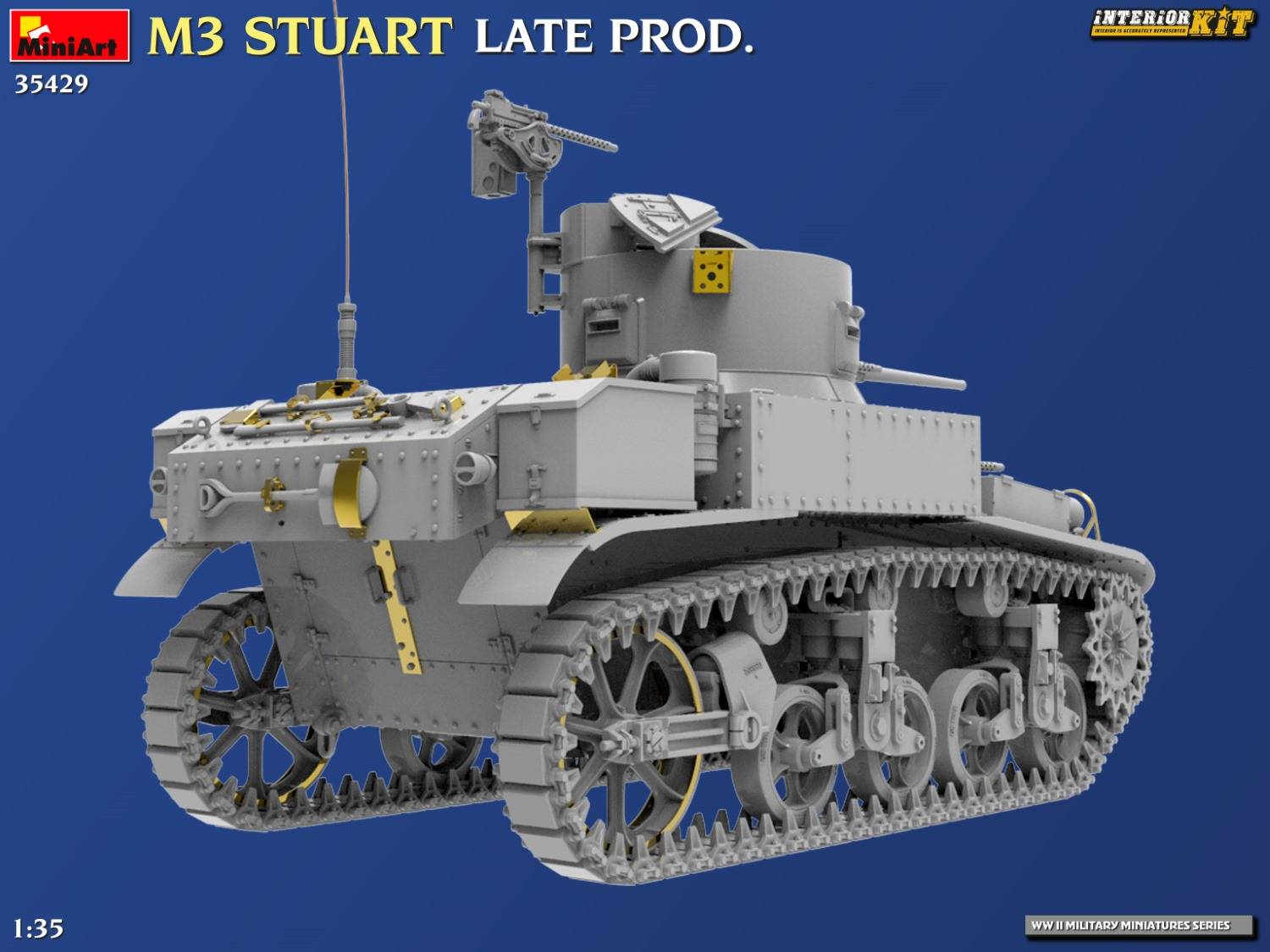 M3 STUART LATE PROD. INTERIOR KIT – Image 11