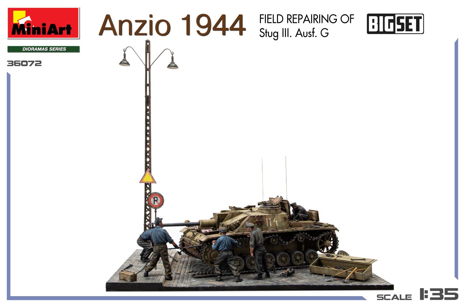 Anzio 1944 Field Repairing of Stug III Ausf. G BIG SET – Image 4