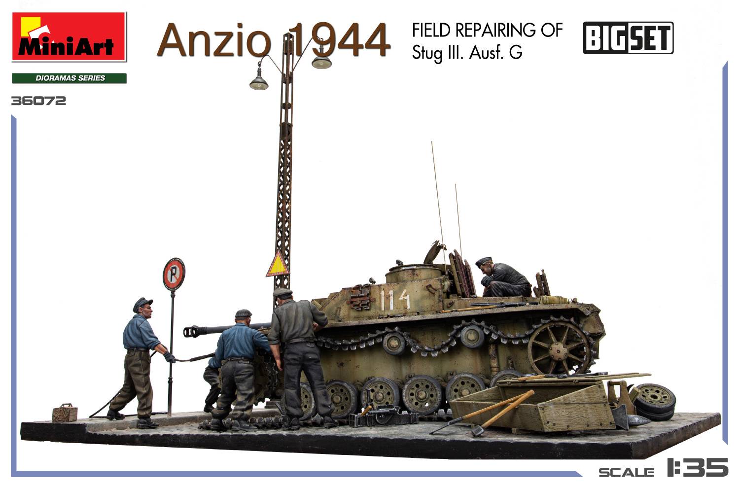 Anzio 1944 Field Repairing of Stug III Ausf. G BIG SET – Image 5