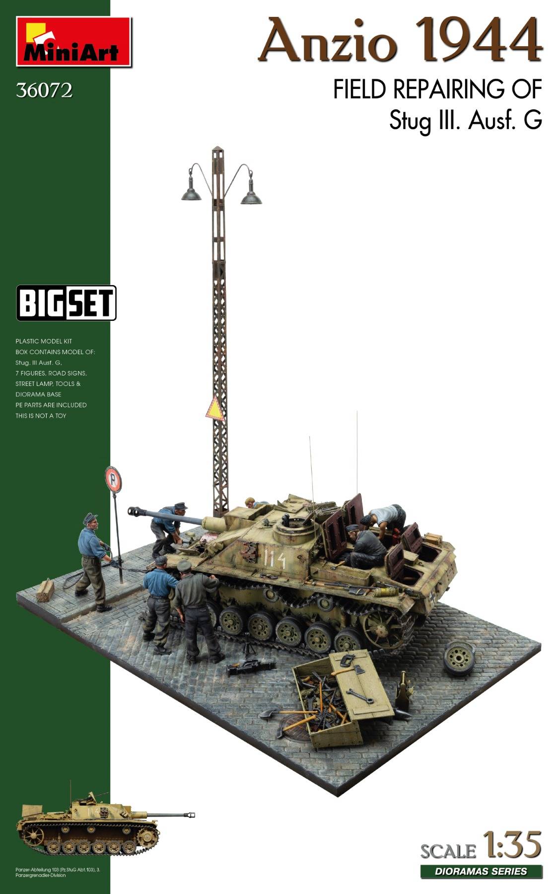 Anzio 1944 Field Repairing of Stug III Ausf. G BIG SET