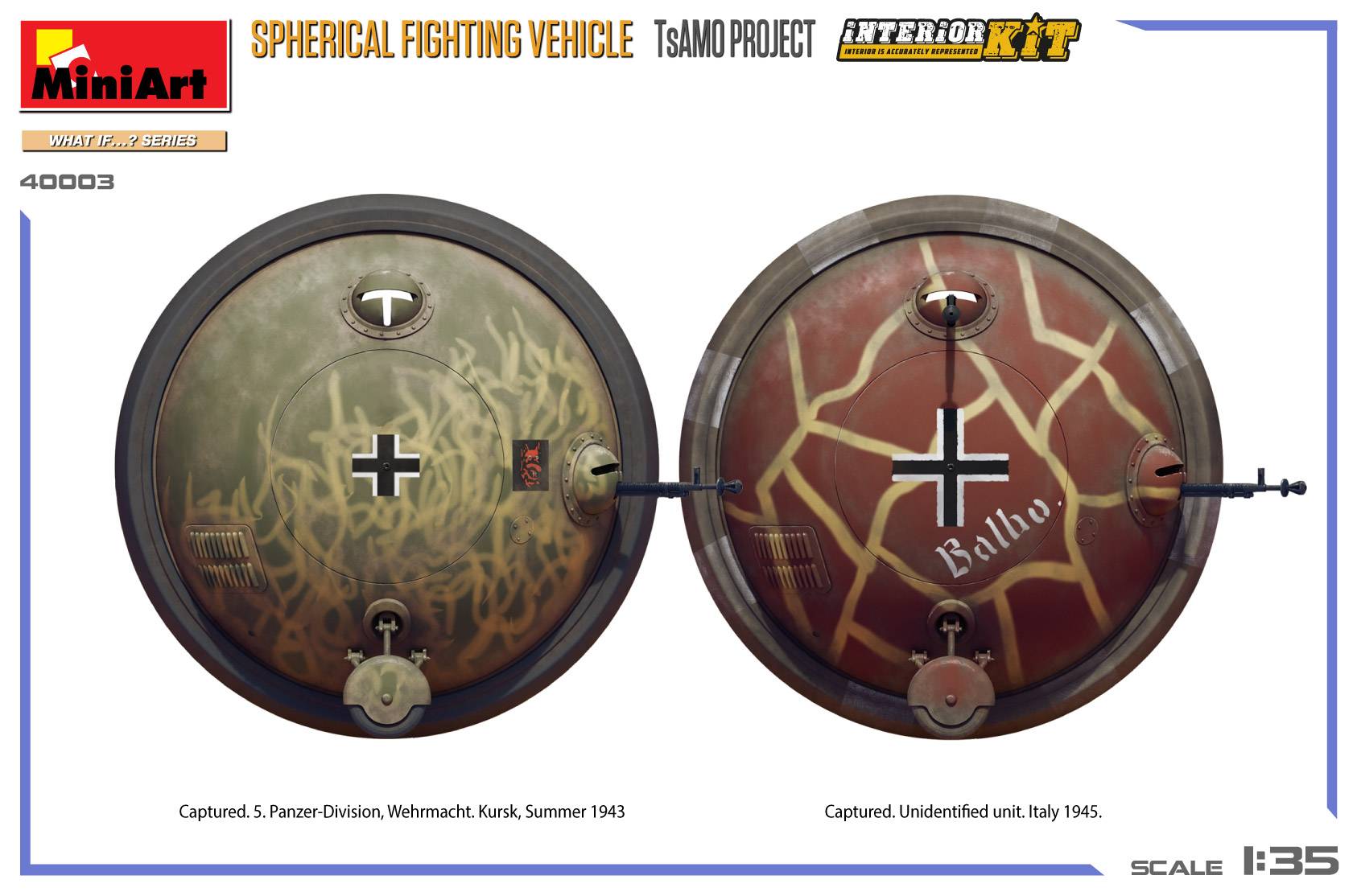 SPHERICAL FIGHTING VEHICLE. TsAMO PROJECT. INTERIOR KIT – Image 2